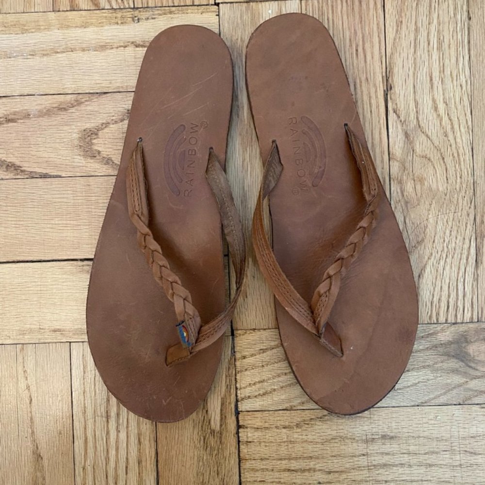 Rainbow Flipflop Sizes 7.5-8.5